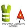 PACK SECURITE 1 Gilet de s�curit�s + 1 triangle de signalisation